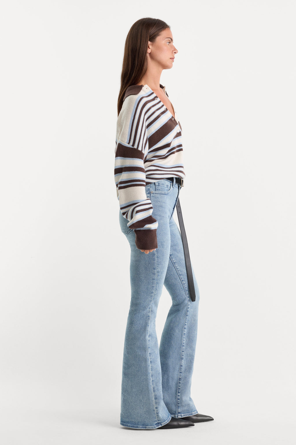 Premium GOOD LEGS FLARE JEANS INDIGO1154