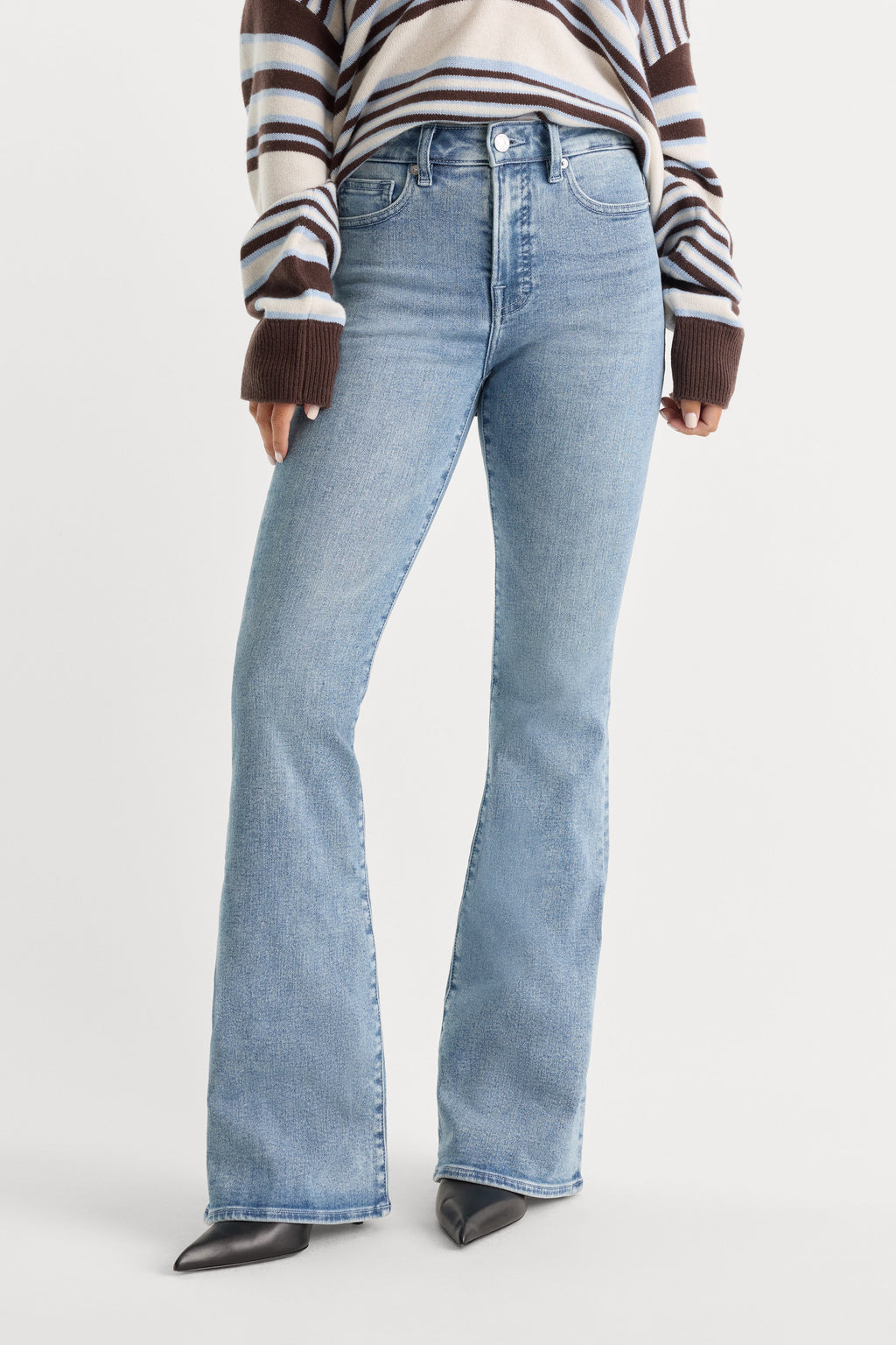 Premium GOOD LEGS FLARE JEANS INDIGO1154