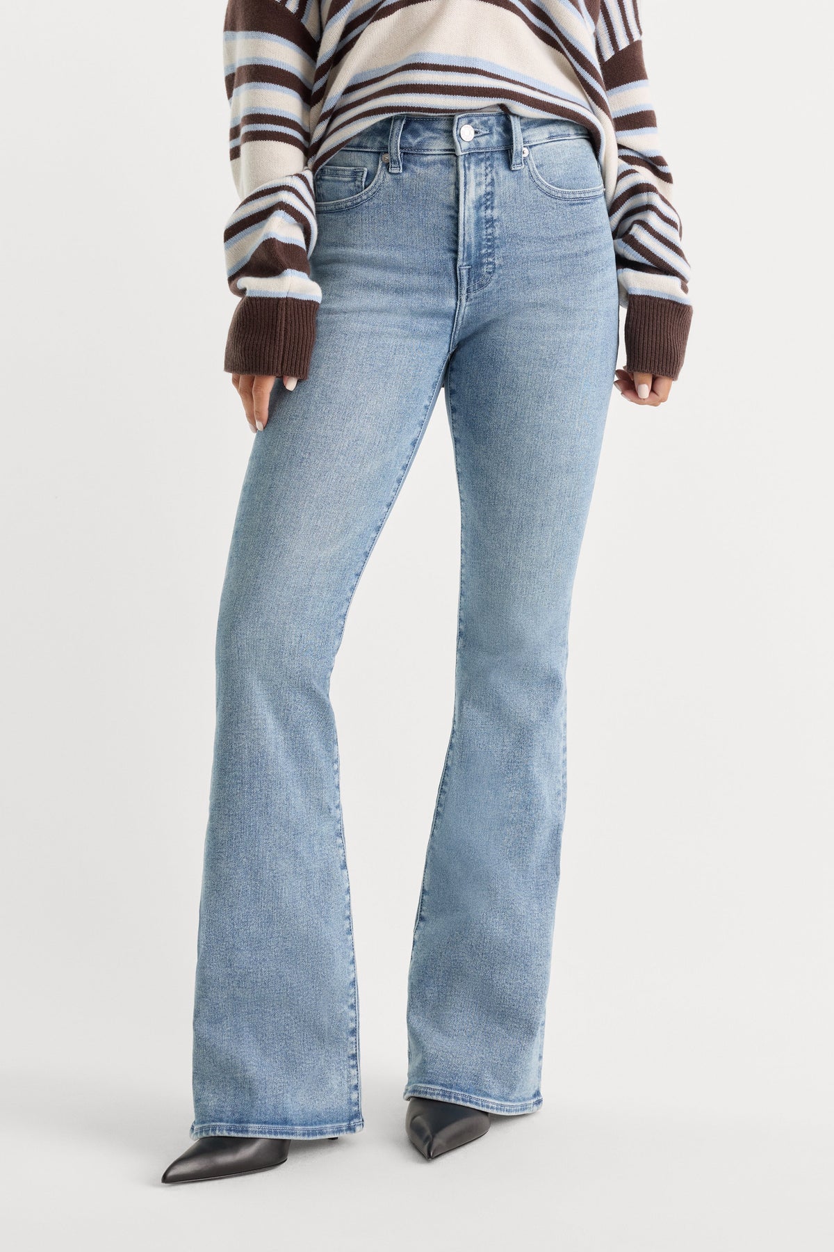 Premium GOOD LEGS FLARE JEANS INDIGO1154