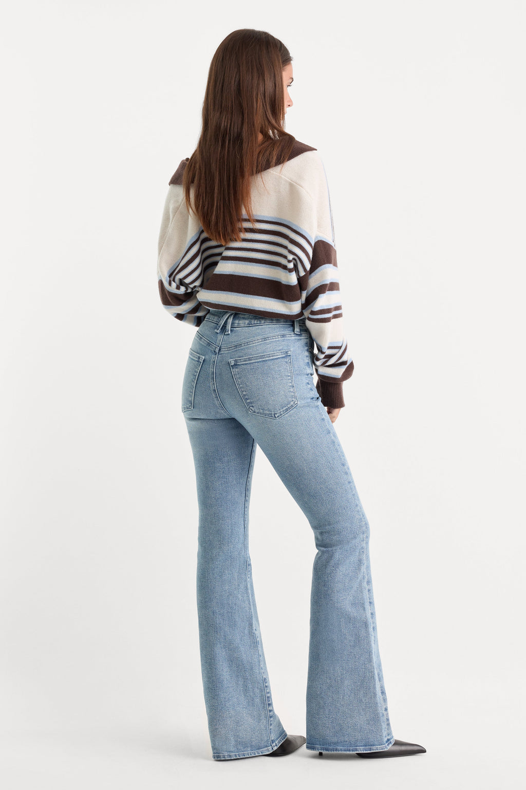 Premium GOOD LEGS FLARE JEANS INDIGO1154