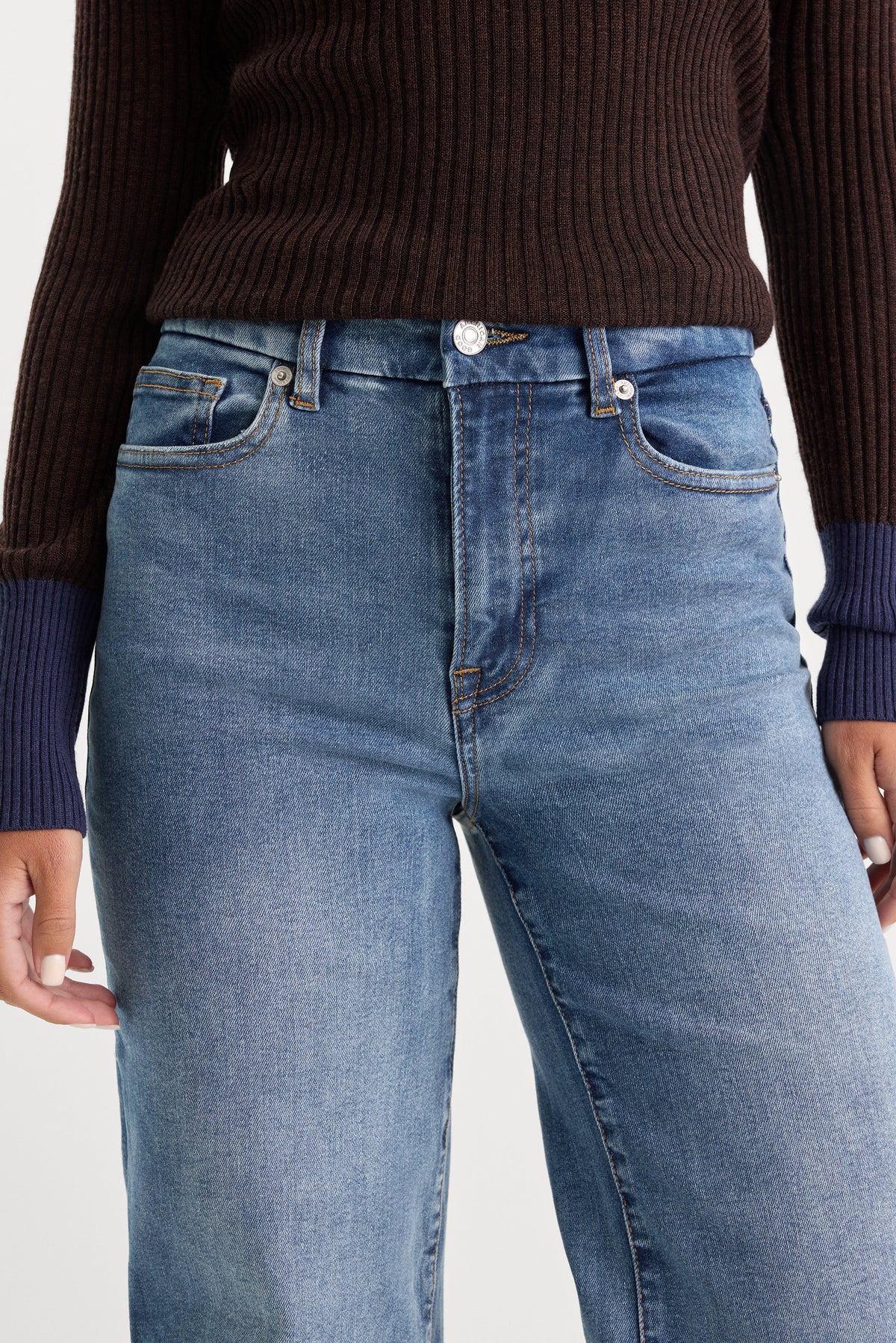 Premium ALWAYS FITS SLIM PALAZZO JEANS TAWNY