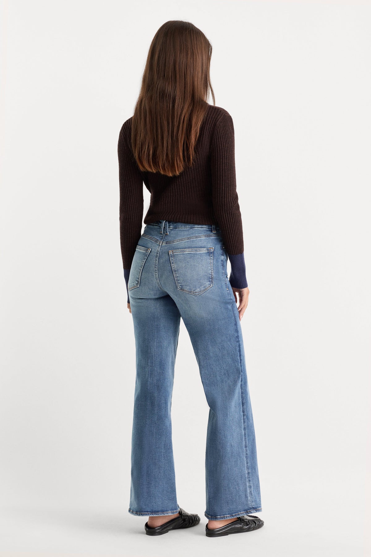 Premium ALWAYS FITS SLIM PALAZZO JEANS TAWNY