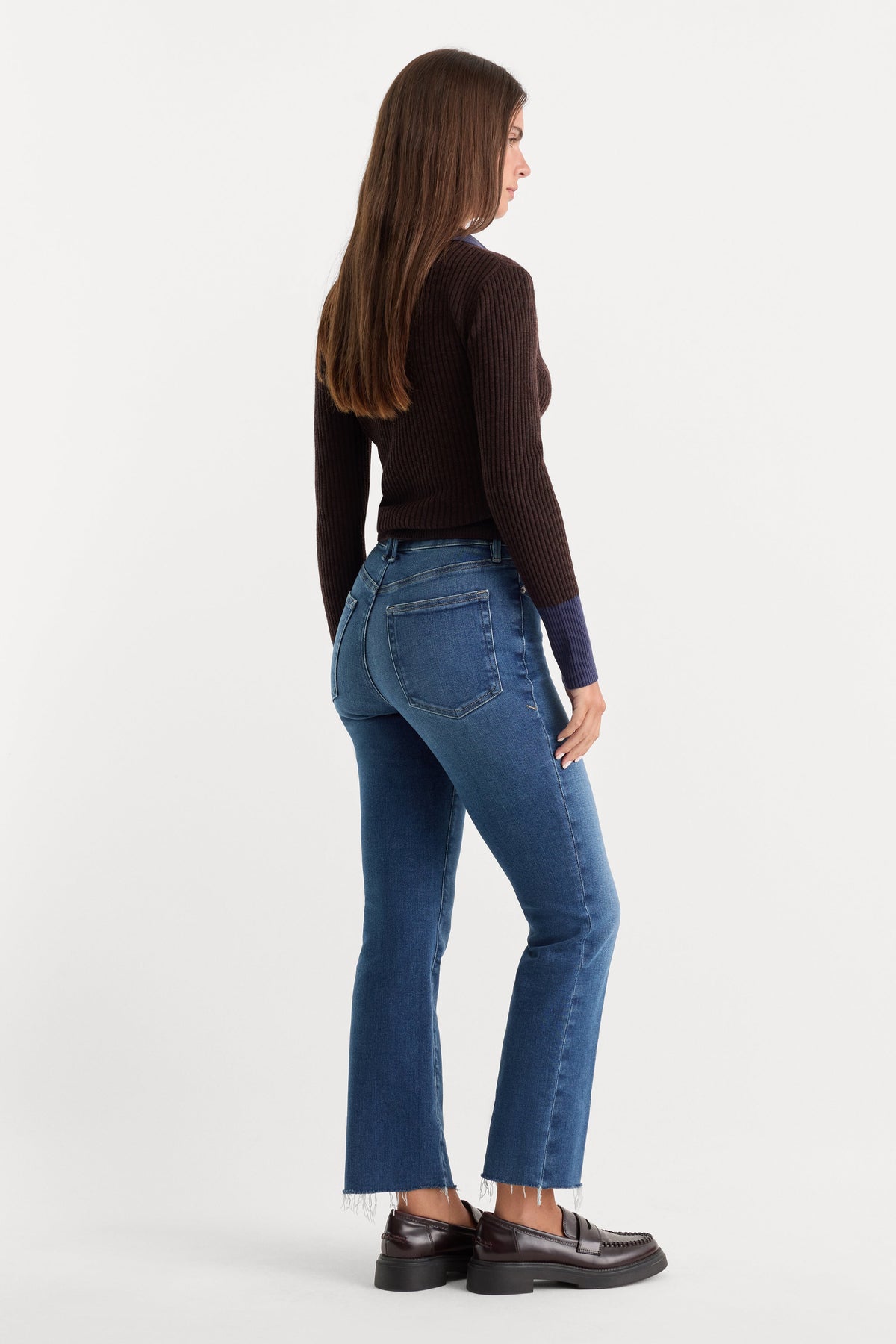Premium SOFT TECH GOOD LEGS STRAIGHT JEANS INDIGO818