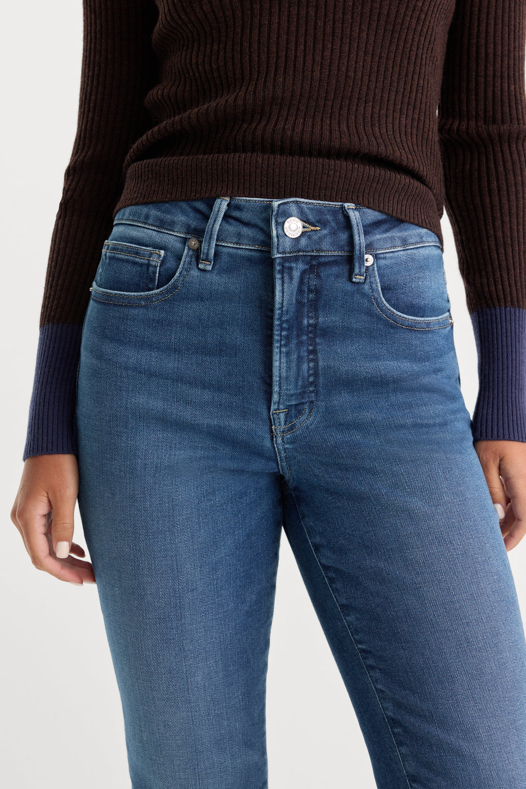 Premium SOFT TECH GOOD LEGS STRAIGHT JEANS INDIGO818