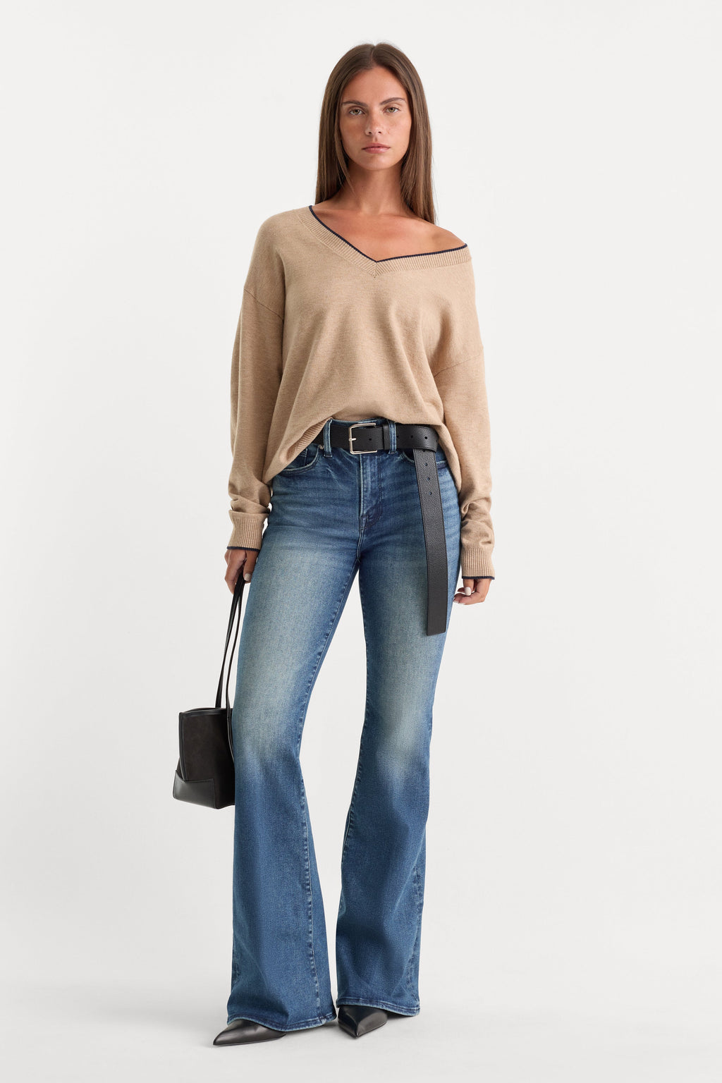 Premium ALWAYS FITS GOOD LEGS FLARE JEANS INDIGO1071