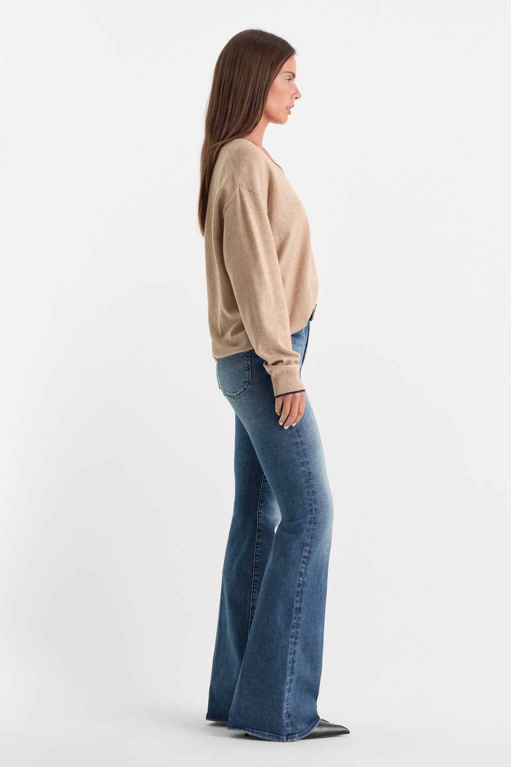 Premium ALWAYS FITS GOOD LEGS FLARE JEANS INDIGO1071