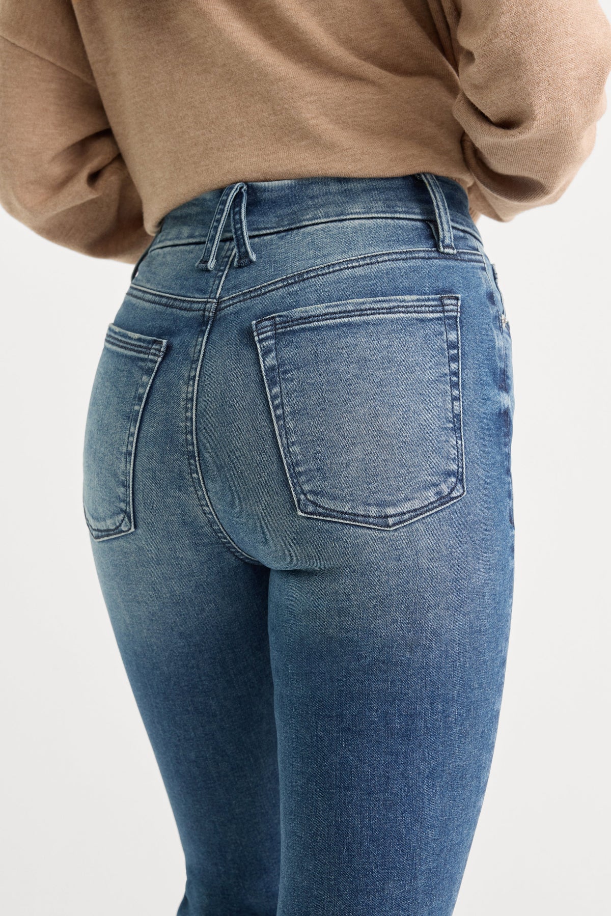 Premium ALWAYS FITS GOOD LEGS FLARE JEANS INDIGO1071