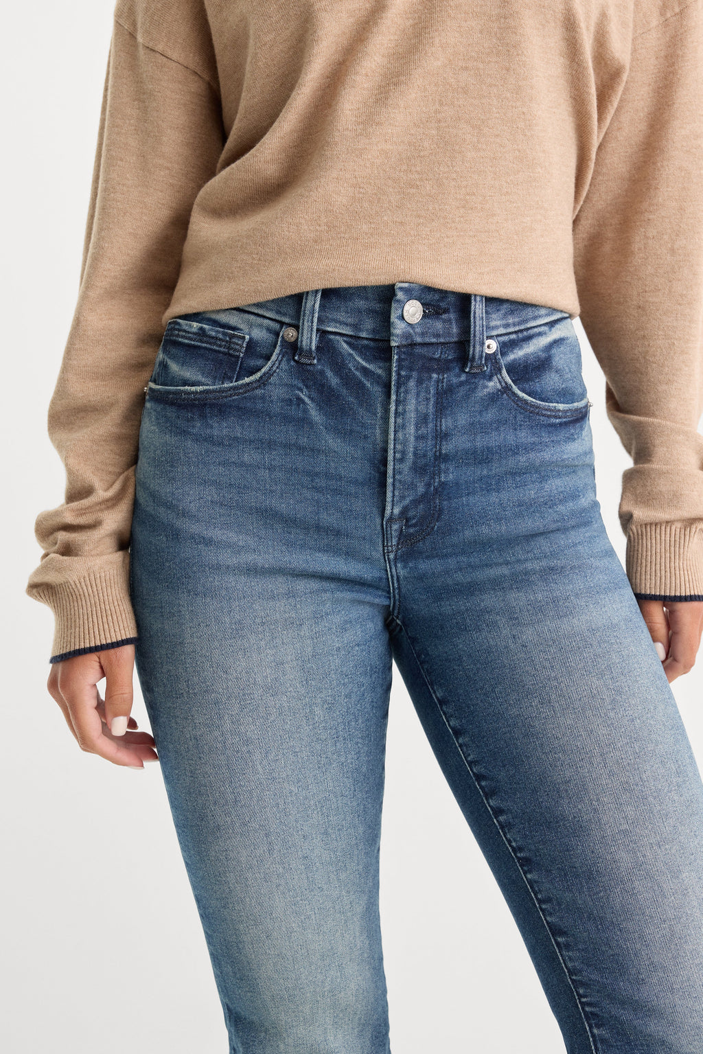 Premium ALWAYS FITS GOOD LEGS FLARE JEANS INDIGO1071