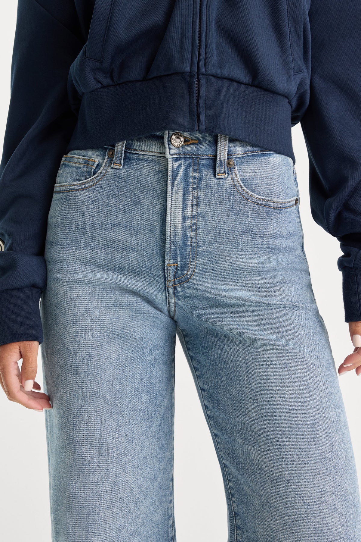 Premium GOOD WAIST PALAZZO JEANS INDIGO1154