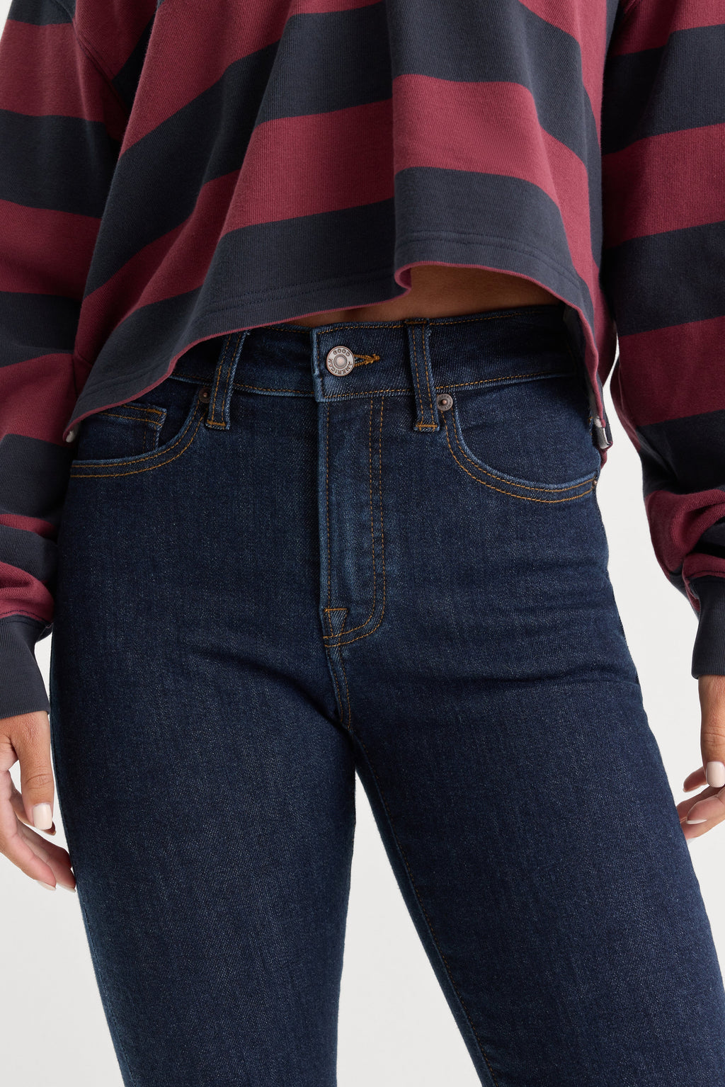 Premium GOOD PETITE STRAIGHT JEANS INDIGO1153