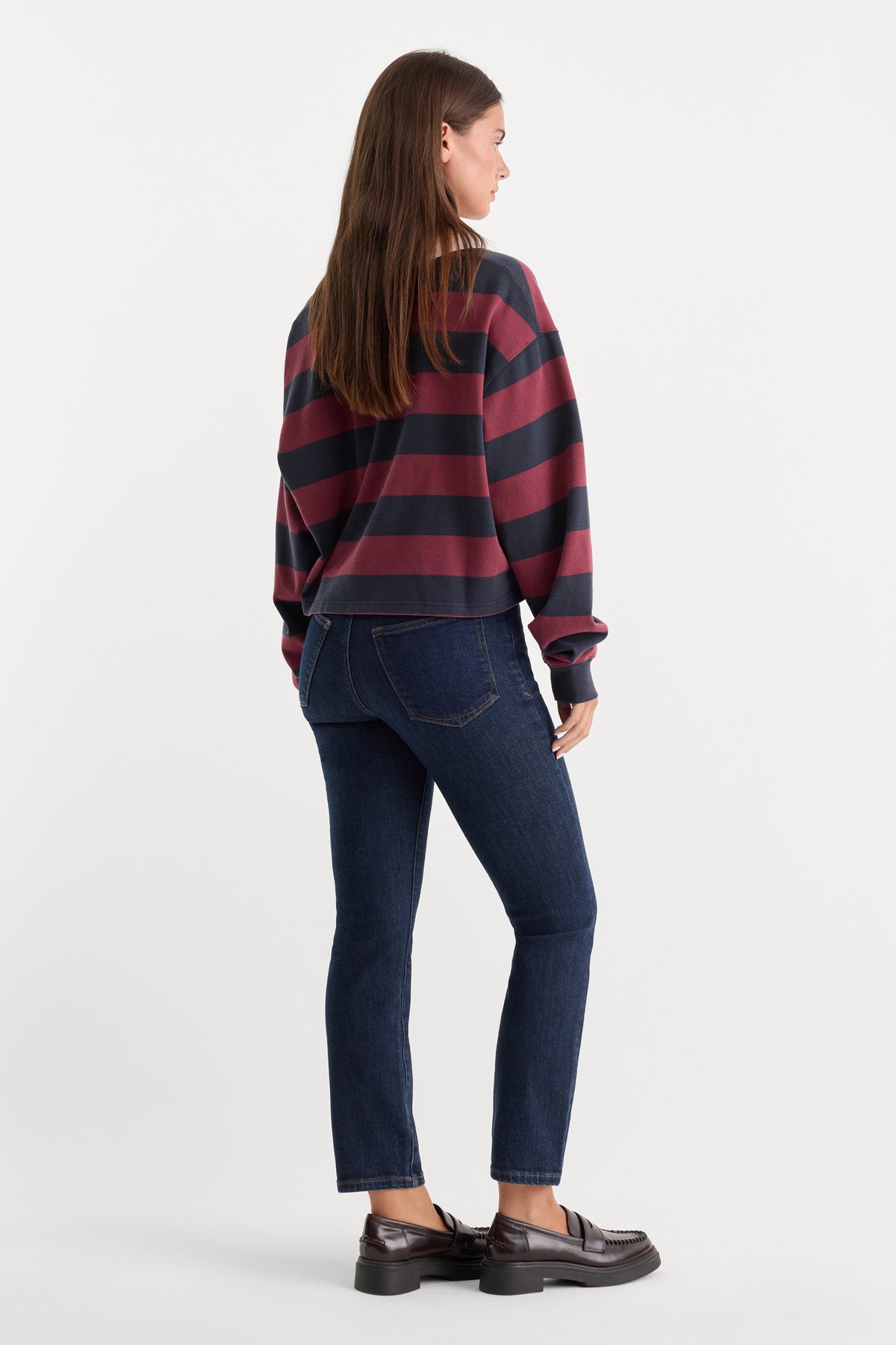 Premium GOOD LEGS STRAIGHT JEANS INDIGO1153