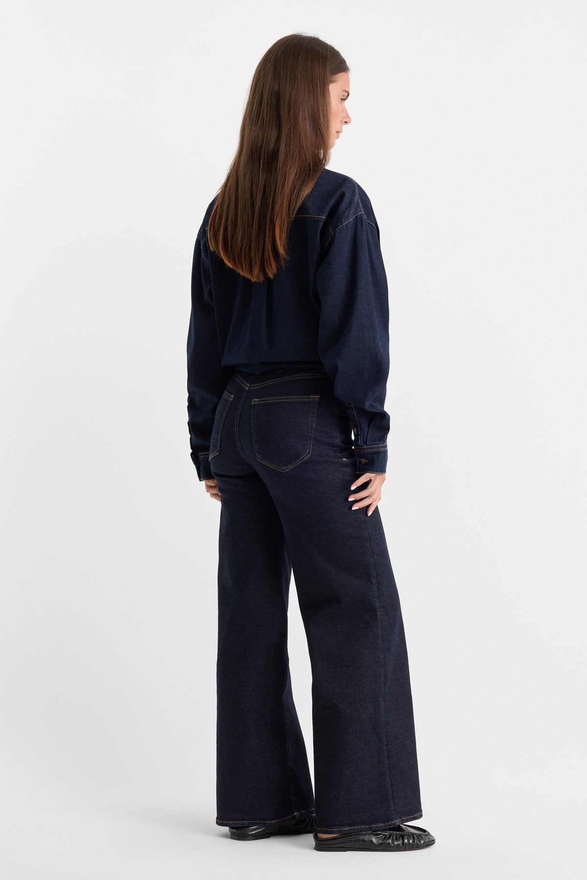 Premium ALWAYS FITS SLIM PALAZZO JEANS DENETHIC BLUE