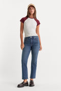Premium GOOD LEGS STRAIGHT JEANS BLUE004