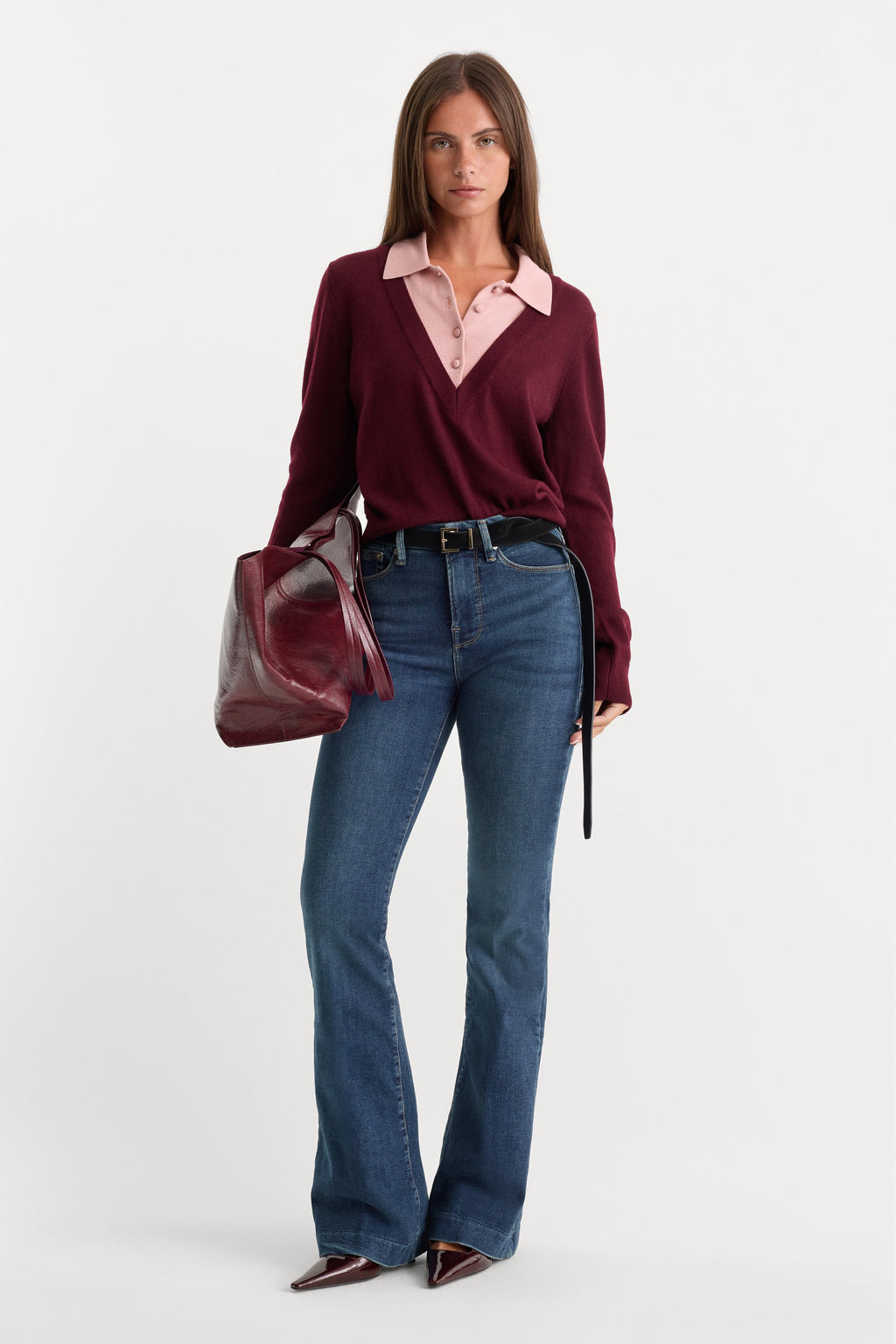Premium GOOD LEGS FLARE JEANS BLUE004