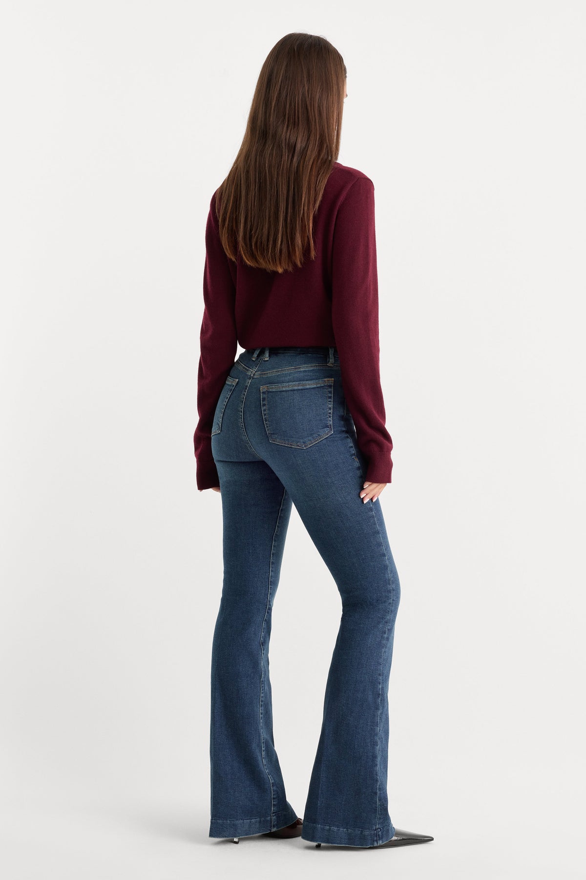 Premium GOOD LEGS FLARE JEANS BLUE004