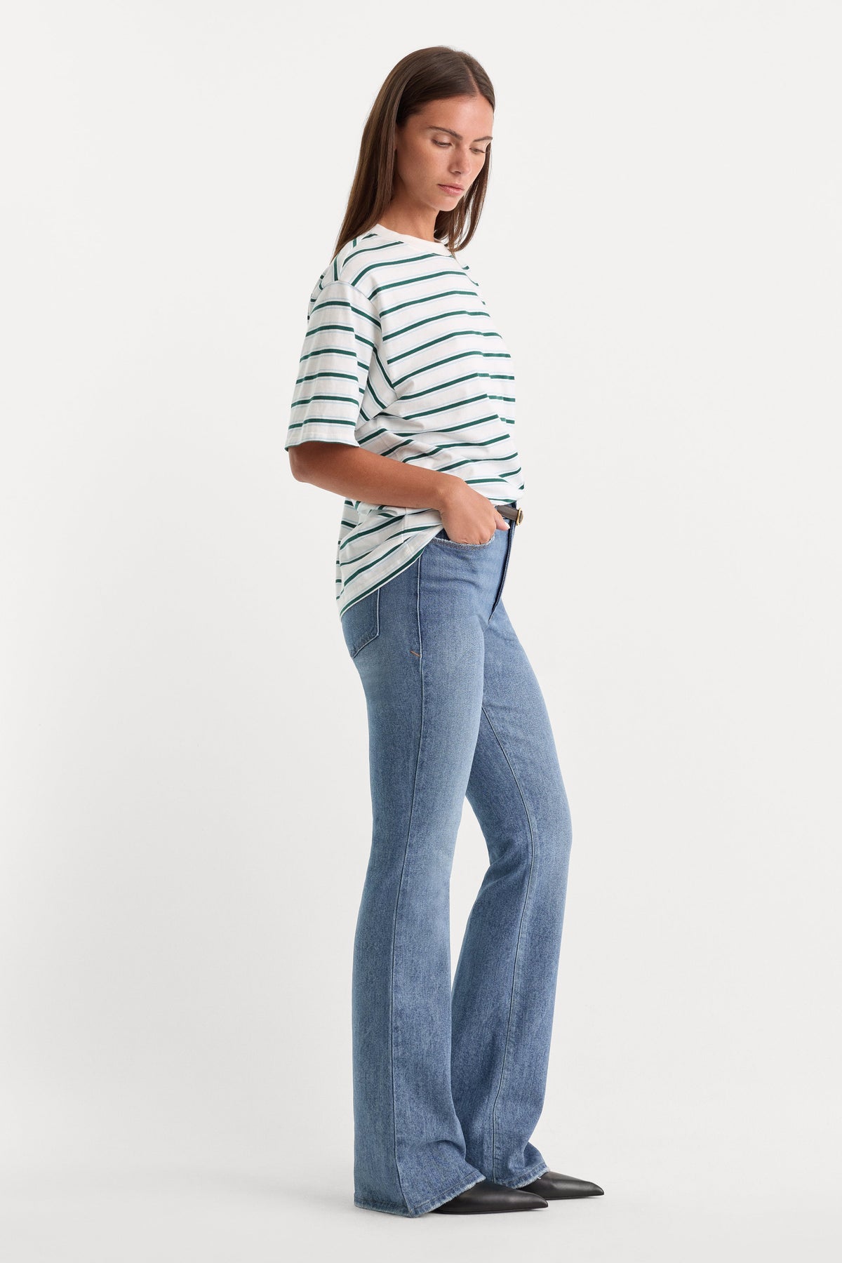 Premium SOFT TECH GOOD CLASSIC BOOTCUT JEANS INDIGO627