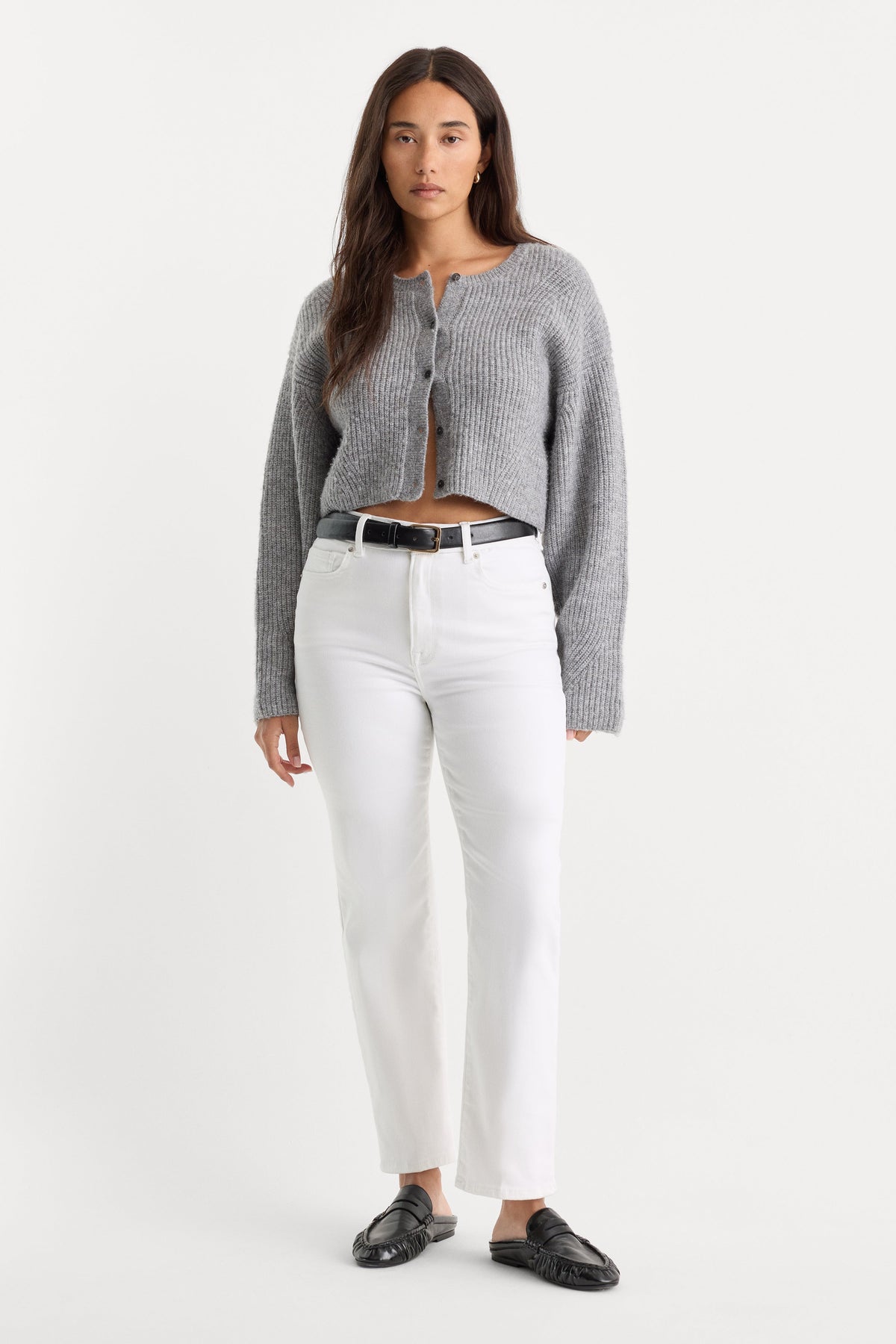 Premium ALWAYS FITS GOOD LEGS STRAIGHT JEANS WHITE001