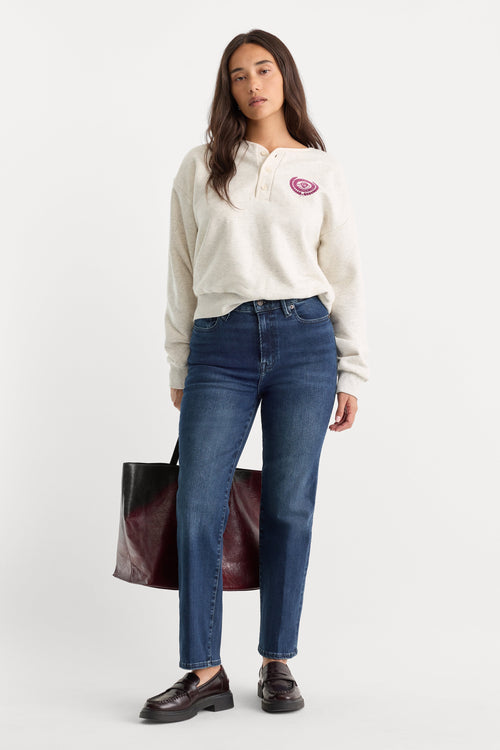Premium ALWAYS FITS GOOD LEGS STRAIGHT JEANS INDIGO446