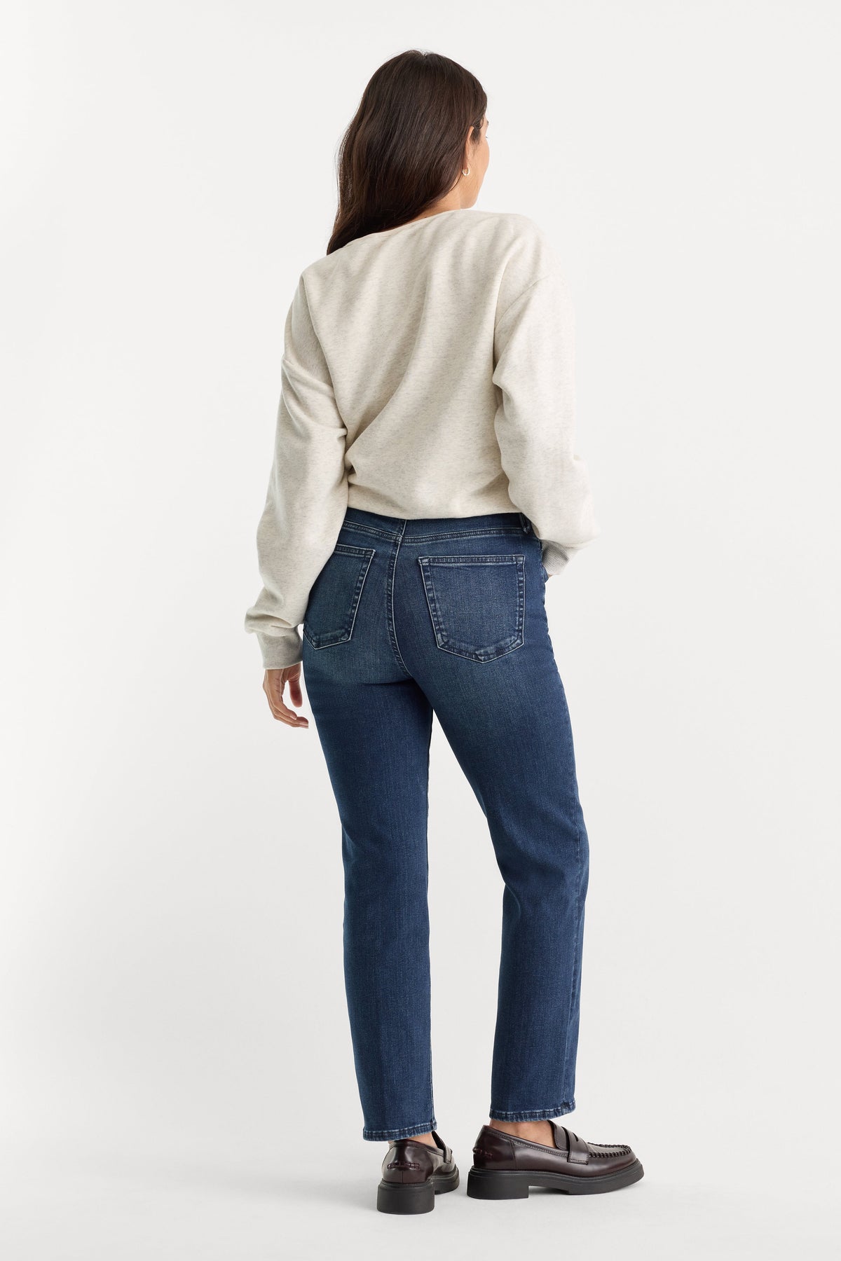 Premium ALWAYS FITS GOOD LEGS STRAIGHT JEANS INDIGO446
