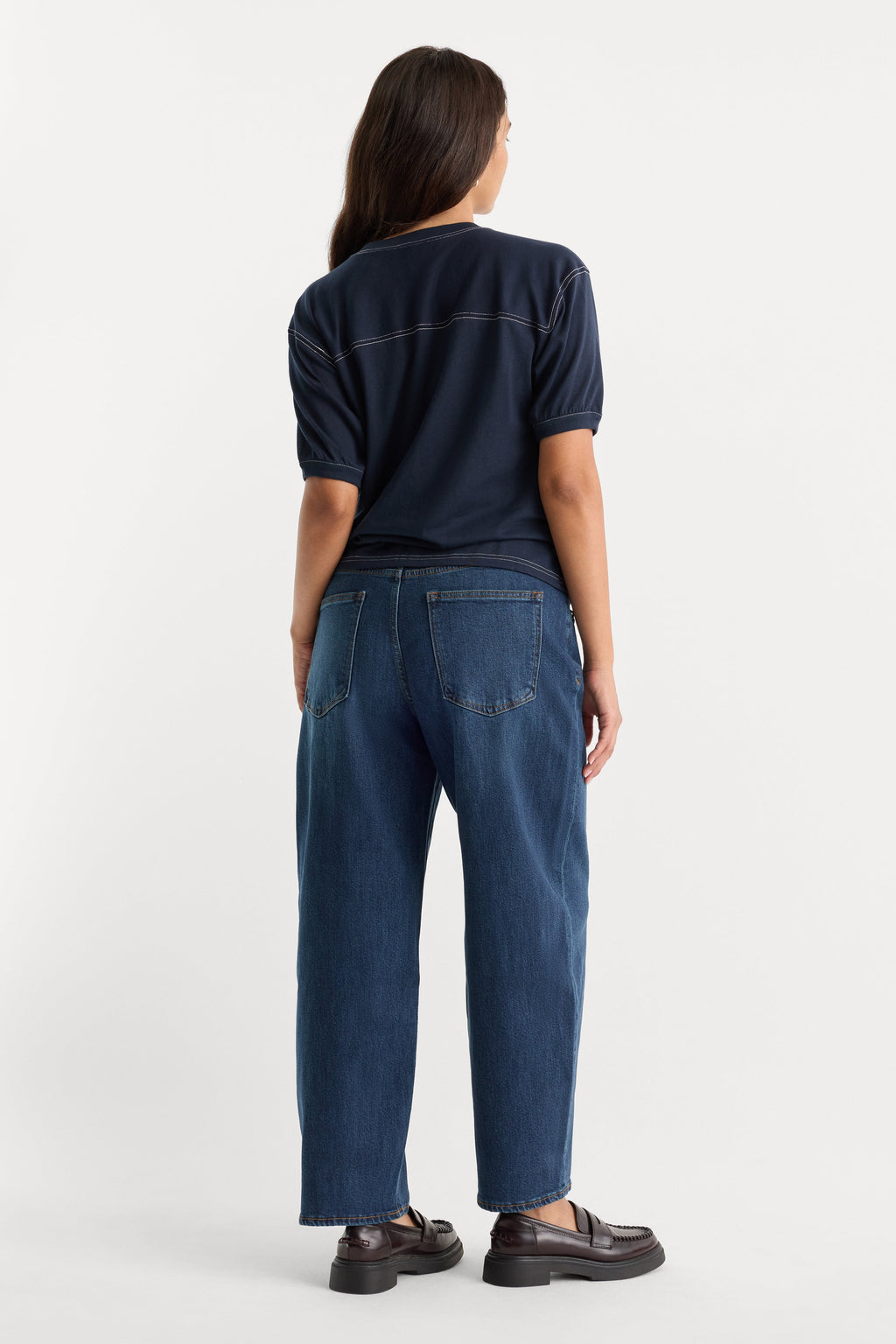 Premium VINTAGE BARREL ANKLE JEANS MERIDIAN