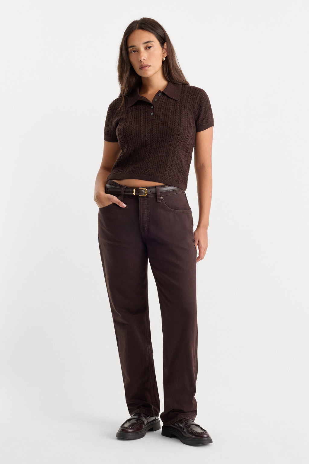 Premium VINTAGE STRAIGHT JEANS ESPRESSO