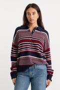 Premium THE OVERSIZED RUGBY SWEATER MULTI STRIPE