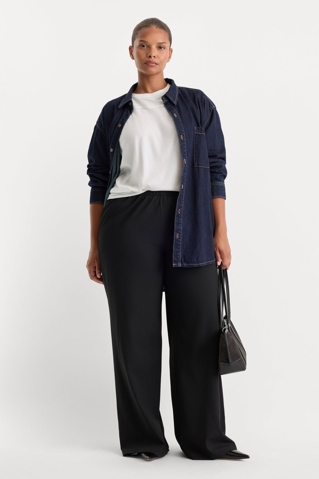 Premium THE PULL ON TROUSER BLACK001