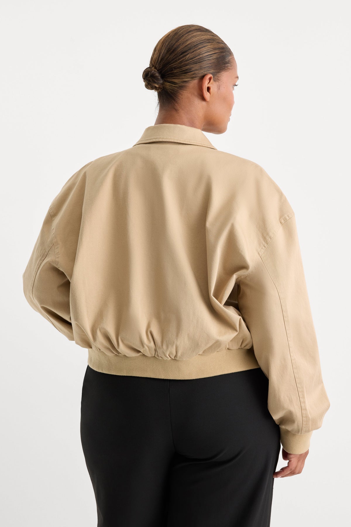 Premium THE TWILL BOMBER JACKET DUNE MIST