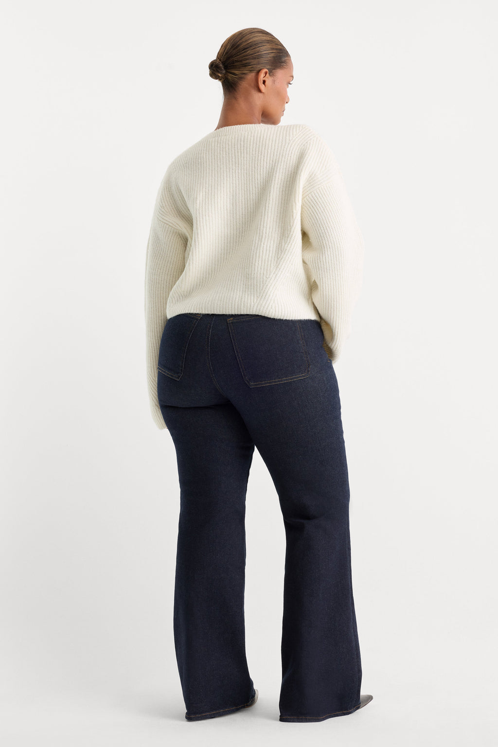 Premium ALWAYS FITS PATCH POCKET GOOD CLASSIC BOOTCUT JEANS DENETHICBLUE04