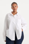 Premium THE POPLIN EASY SHIRT WHITE