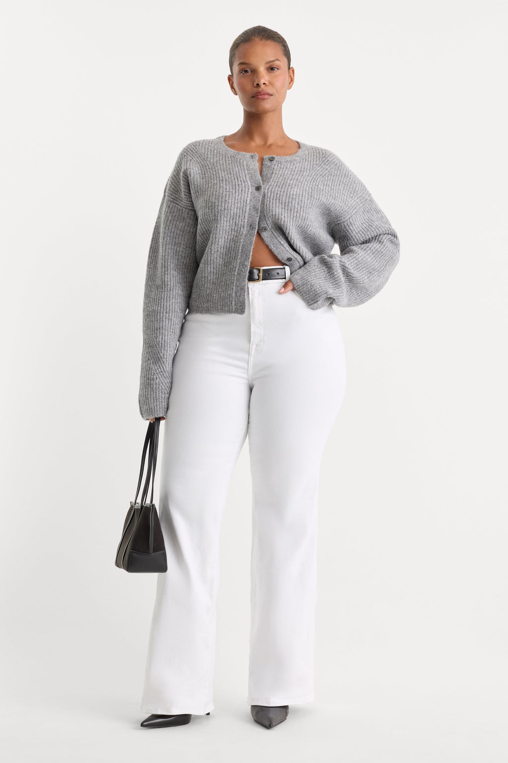 Premium ALWAYS FITS GOOD CLASSIC BOOTCUT JEANS WHITE