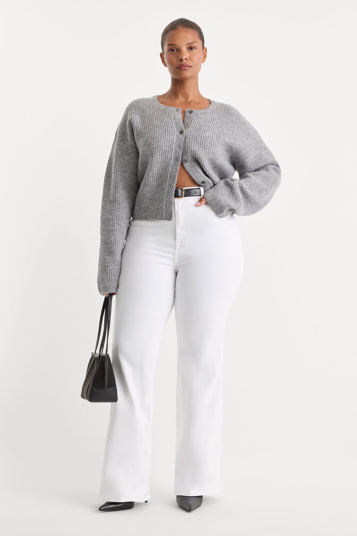 Premium ALWAYS FITS GOOD CLASSIC BOOTCUT JEANS WHITE
