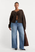 Premium ALWAYS FITS SLIM PALAZZO JEANS TAWNY