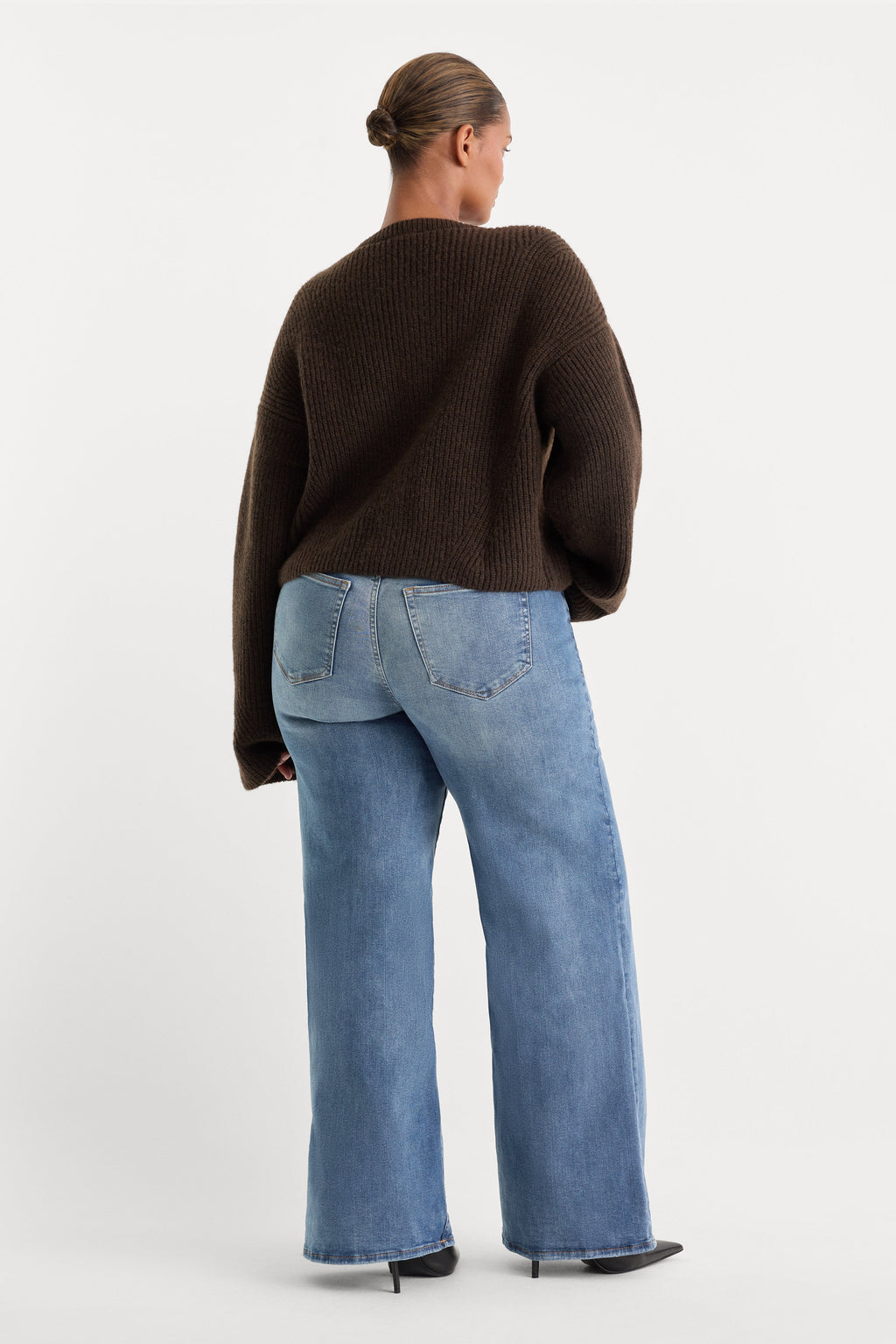 Premium ALWAYS FITS SLIM PALAZZO JEANS TAWNY