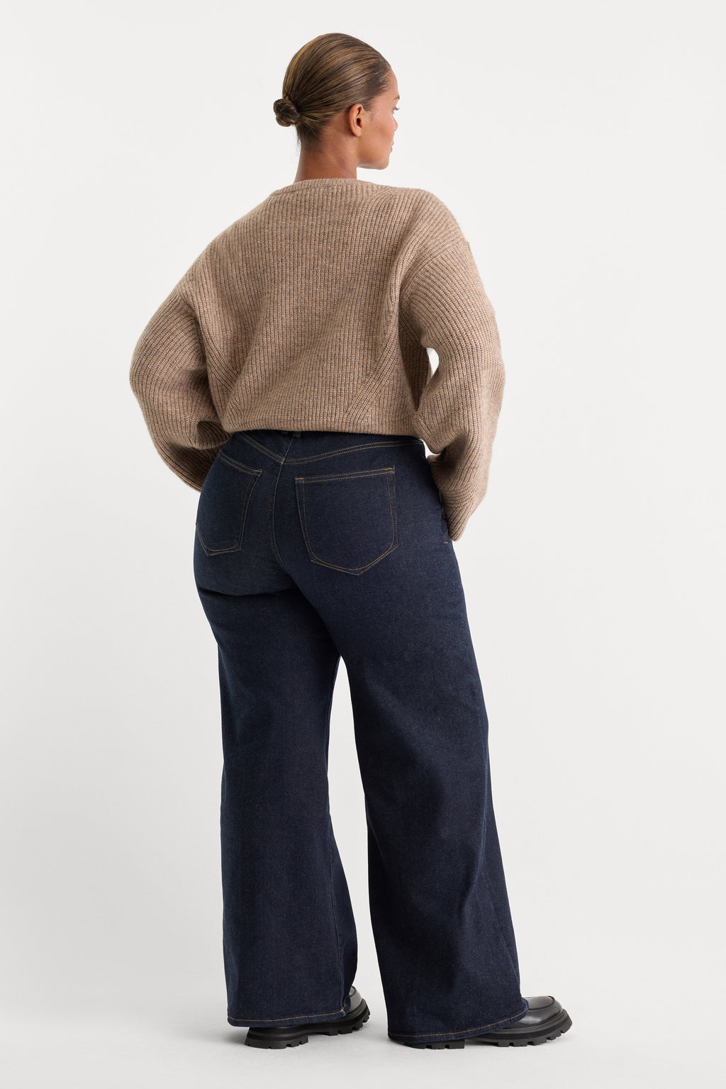 Premium ALWAYS FITS SLIM PALAZZO JEANS DENETHIC BLUE
