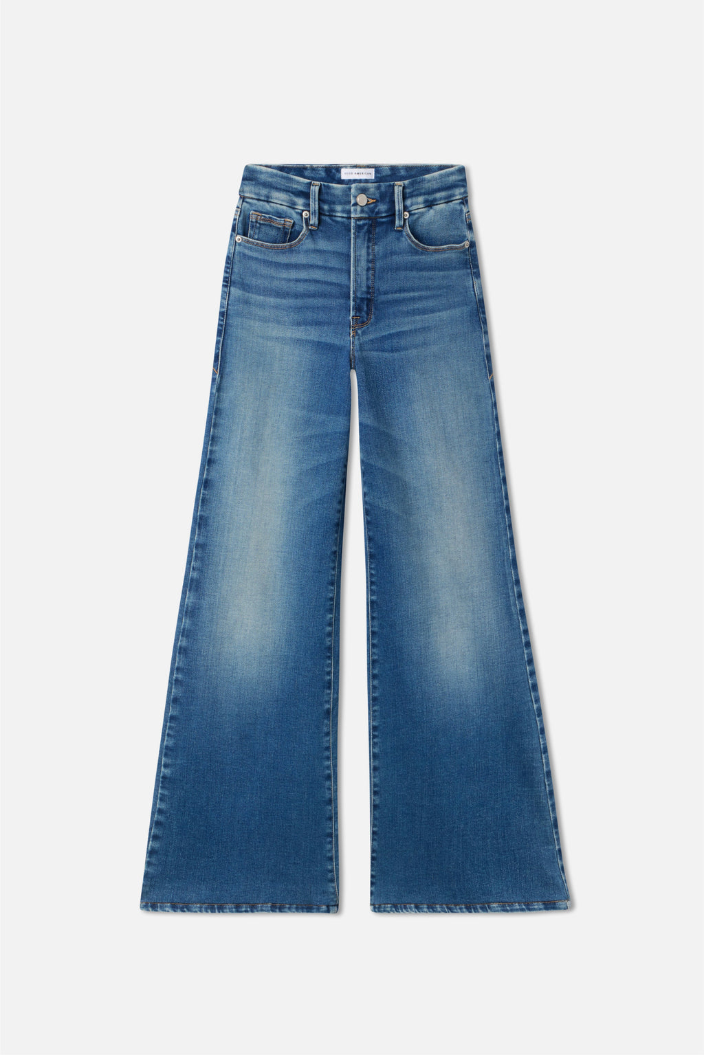 Premium SOFT TECH GOOD WAIST PALAZZO JEANS INDIGO986