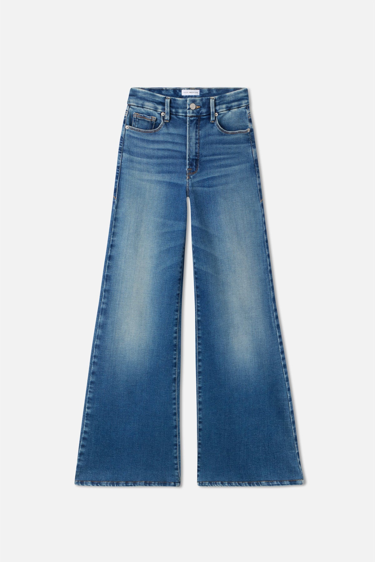 Premium SOFT TECH GOOD WAIST PALAZZO JEANS INDIGO986