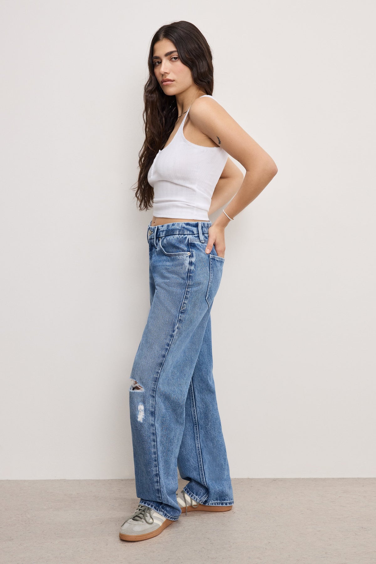 Premium GOOD PETITE 90S JEANS INDIGO893