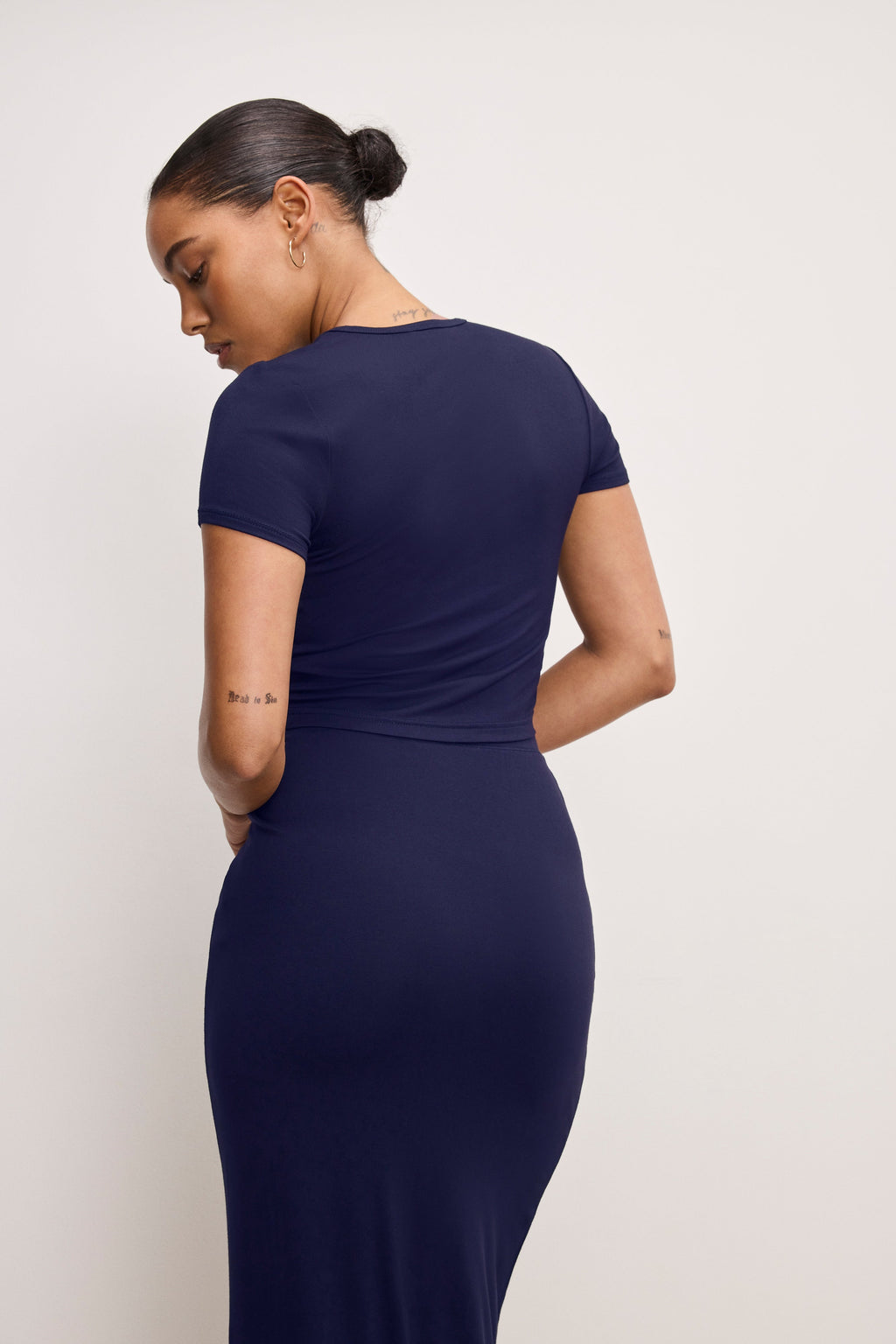 Premium STRETCH JERSEY TOP HORIZON INK
