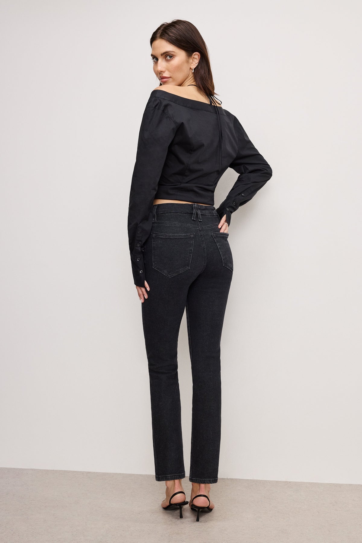 Premium GOOD LEGS STRAIGHT JEANS BLACK184