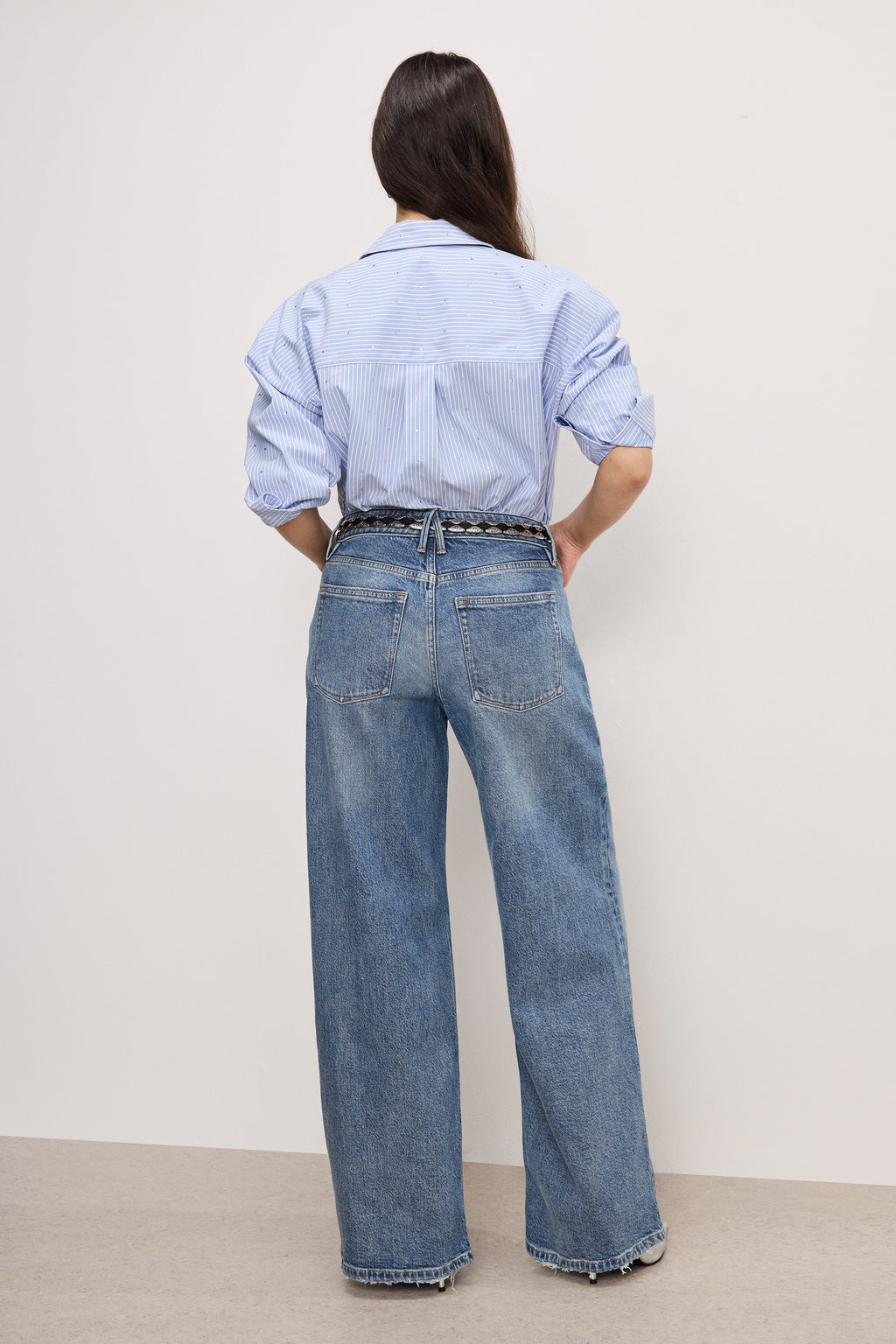 Premium GOOD EASE PETITE RELAXED JEANS INDIGO575