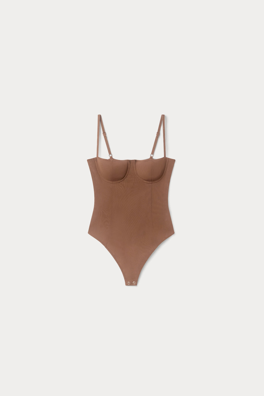 Premium MESH BUSTIER BODYSUIT SADDLEWOOD