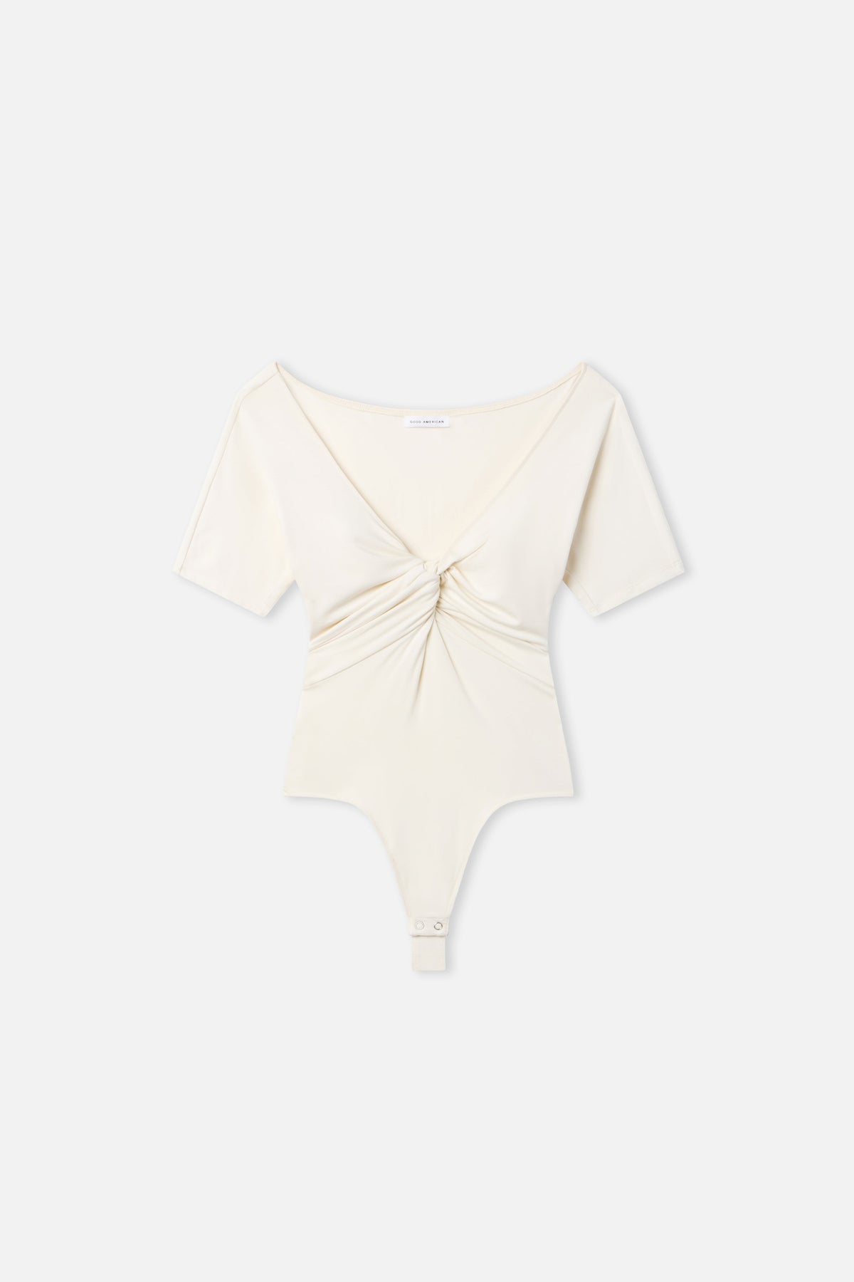 Premium JERSEY TWIST FRONT BODYSUIT ECRU003
