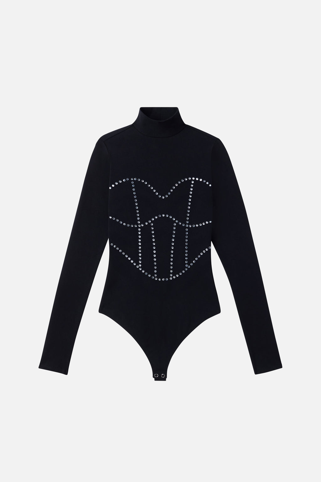 Premium DOLLY CRYSTAL CORSET BODYSUIT BLACK001