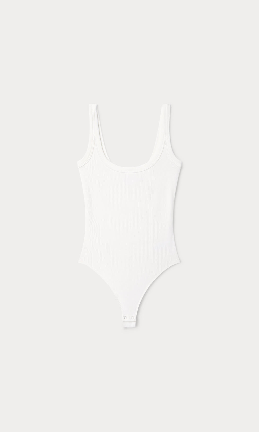 Premium MODAL RIB TANK BODYSUIT CHALK