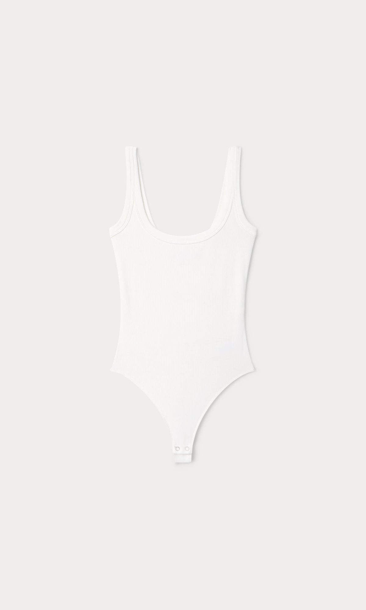 Premium MODAL RIB TANK BODYSUIT CHALK