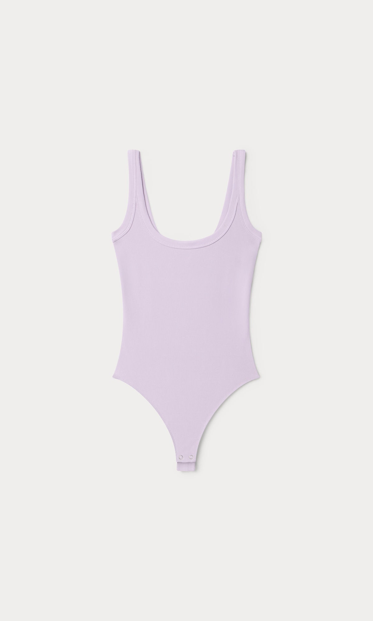 Premium MODAL RIB TANK BODYSUIT LIGHT LILAC