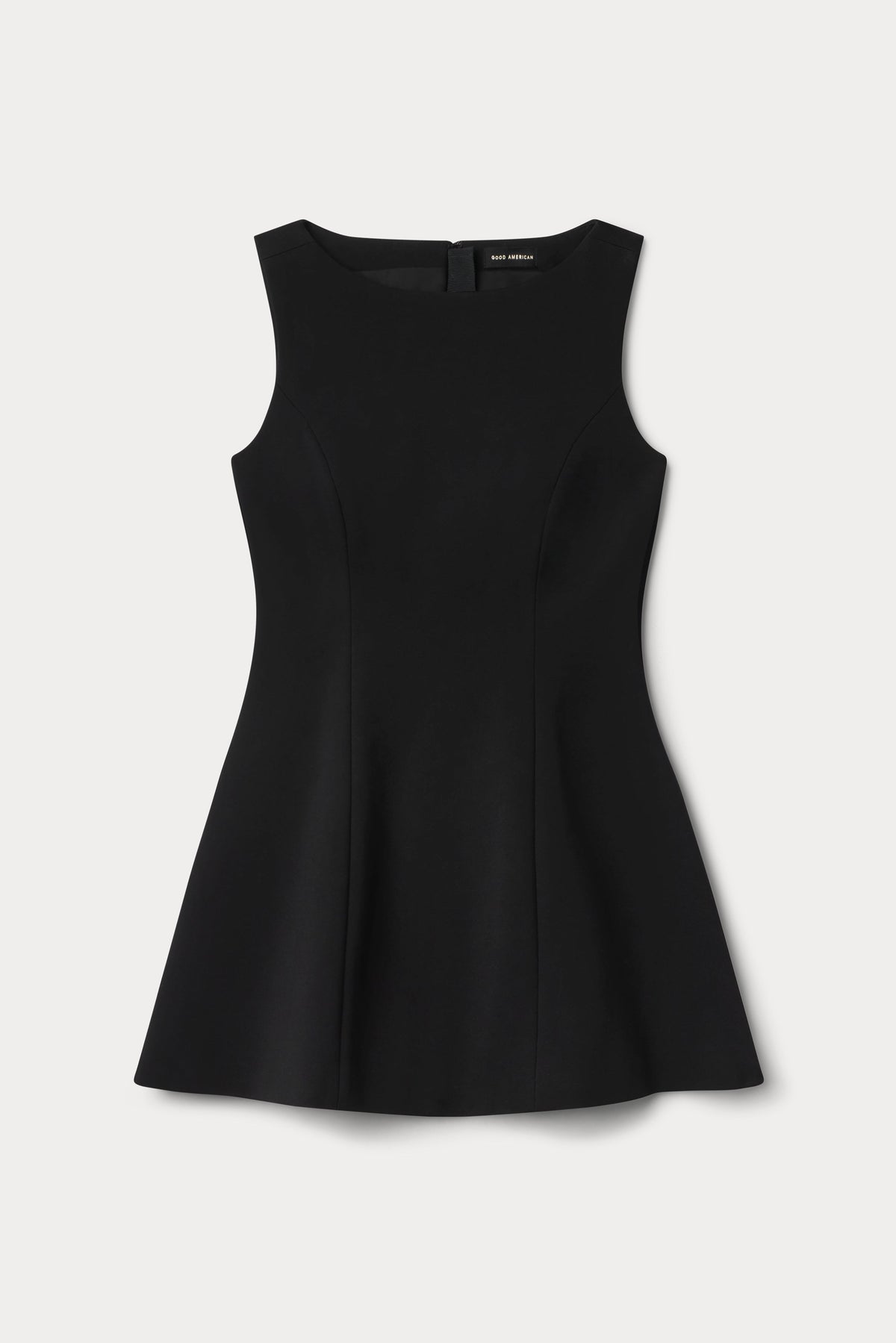 Premium SOFT STRETCH PONTE MINI DRESS BLACK001