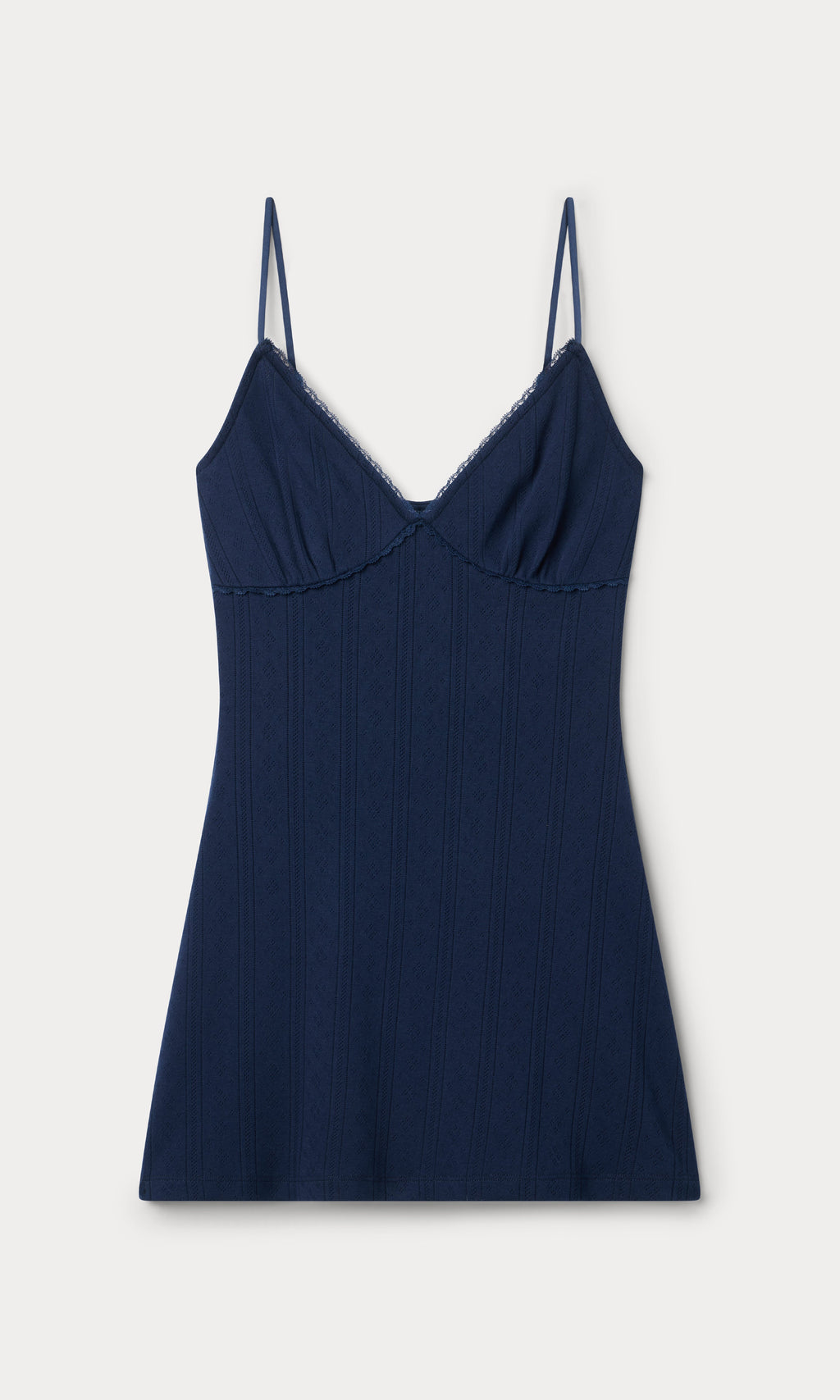 Premium THE POINTELLE MINI DRESS HORIZON INK