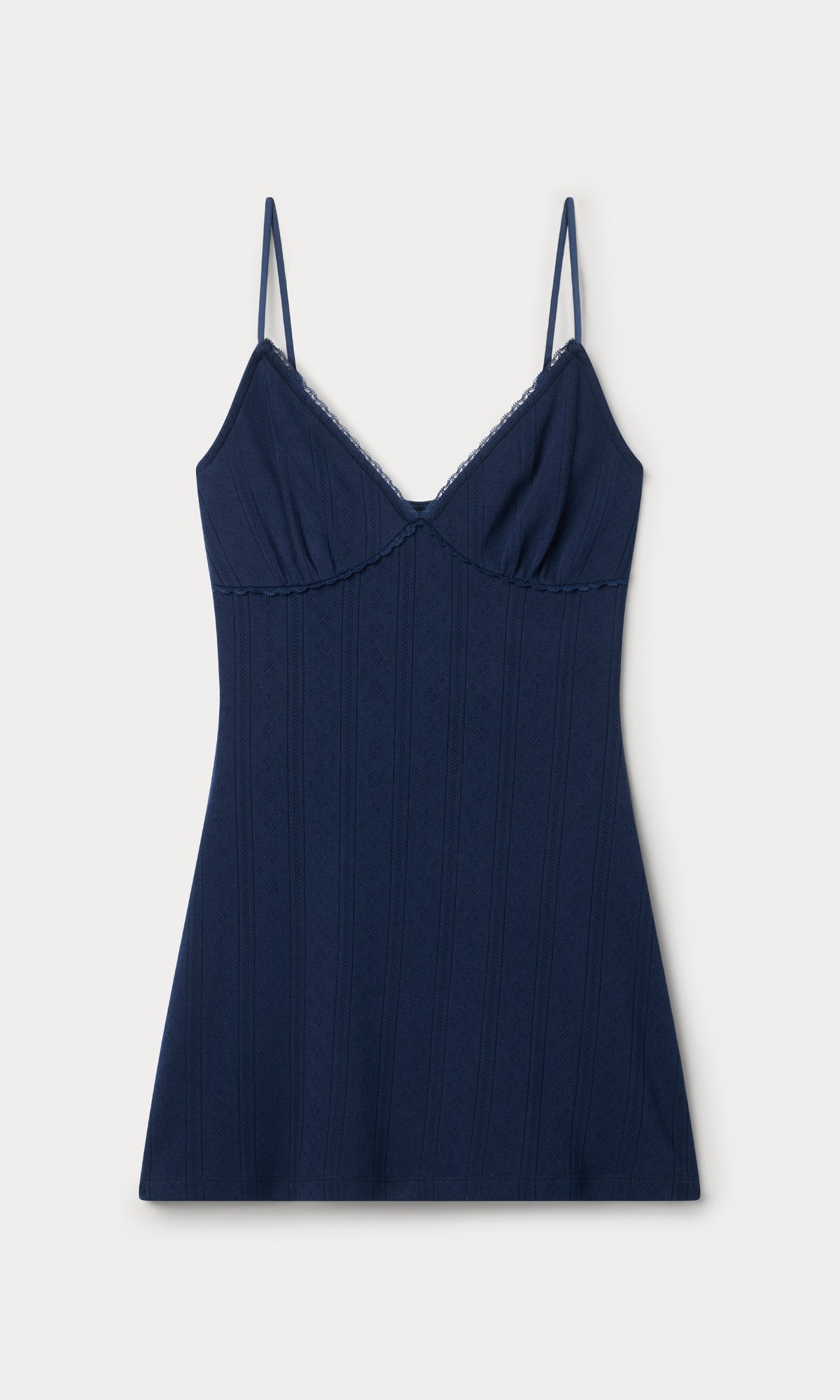 Premium THE POINTELLE MINI DRESS HORIZON INK